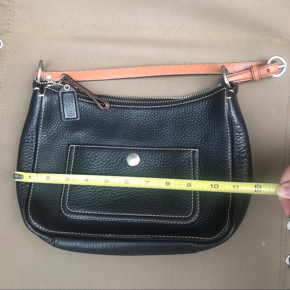 Coach shoulder bag pebbles leather